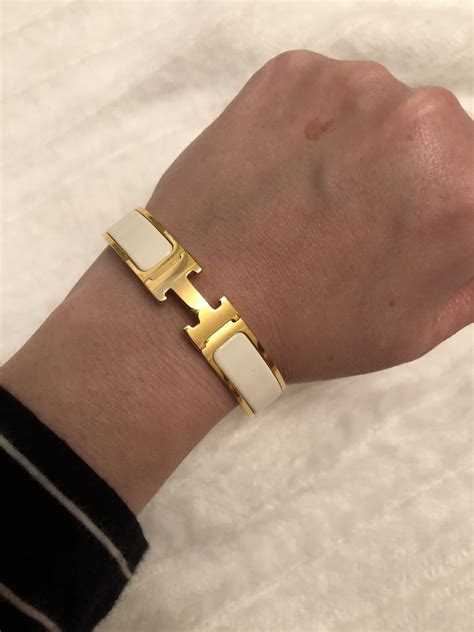 hermes mens h bracelet replica|authentic hermes clic clac bracelet.